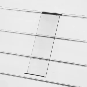 Κεκλιμένο ράφι  για παπούτσια 10,5x32x3cm plexiglass για panel