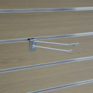 Άγκιστρο L31cm με στήριγμα τιμών για panel γκρι Sable