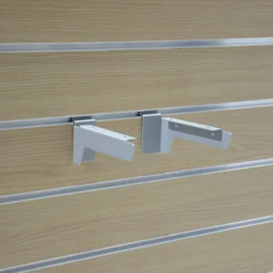Βραχίονας ραφιού L13cm για panel γκρι Ral 9006