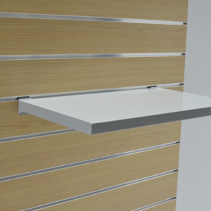 Ευθύ μεταλλικό ράφι 45x28cm για panel γκρι Ral 9006