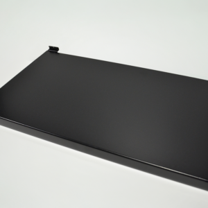 Ευθύ μεταλλικό ράφι 90x40cm για panel μαύρο Ral 9005